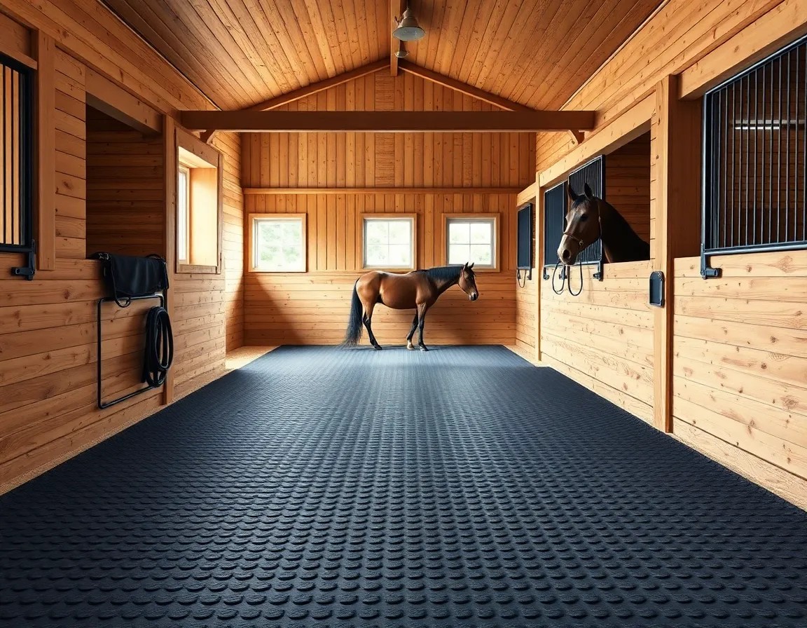 Rubberen stalmatten: voordelen en eigenschappen voor een comfortabele stal